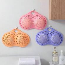 Sac à linge en silicone, sac à laver les soutiens-gorge, sac à linge anti-déformation pour usage domestique, sac à laver la lingerie - Prune - Voir 2