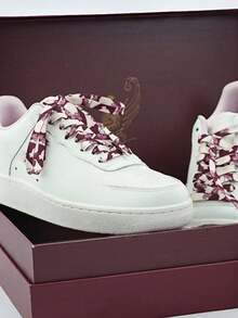 1双双色心形樱桃鞋带，扁平运动鞋带，120厘米 - 彩色 - 查看 2