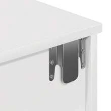 Wall Shelf With Drawers White 80x34x17 Cm Engineered Wood - White - View 10
