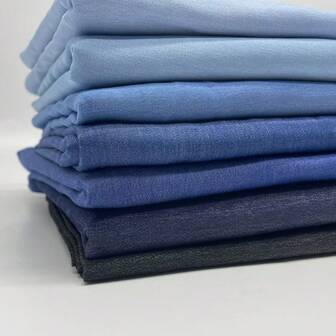 Tela de mezclilla azul vintage, ligera, delgada y suave, para manualidades y proyectos DIY como ropa de muñecas, vestidos vaqueros, bolsas, gorras, delantales y otros artesanías