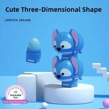 LIP SMACKER Character TSUM TSUM Series Lip Balm, Long-Lasting Moisturizing And Nourishing, Soft Lips, Suitable As Gifts, Cute Collectible Figurine, Christmas Gift For Family And Friends, ILIPSMACKER - Stitch - View 4