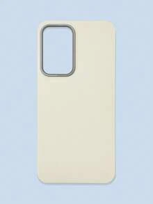 极简时尚白色、灰色、黑色仿皮纹理手机壳，防指纹、防水、防汗，超薄柔软触感，手机保护套，兼容三星、 17 Pro Max、13/14/15/16/16 Plus/16 Pro Max - 白色 - 查看 64