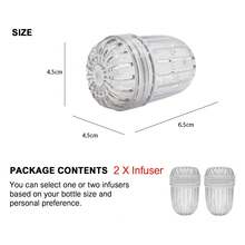 Fruit Infuser Insert, Flower Tea Infuser For Wide Mouth Water Bottles, Compatible With Stanley, Iron Flask, Takeya, ThermoFlask And Similar