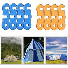 WADY Tensor de Cuerda de aleación de Aluminio, Ajustador de Guyline, Hebilla Antideslizante con Cordón ​ Sujetador de Cuerda para Tienda Hebilla de Paracaídas (Negro,) - Naranja - Ver 6