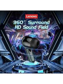 Lenovo GM2 Pro 5.3 Earphone Bluetooth Wireless Earbuds Low Latency With Mic Headphones HD Call Dual Mode Gaming Headset Chinese Packaging - Black - View 4