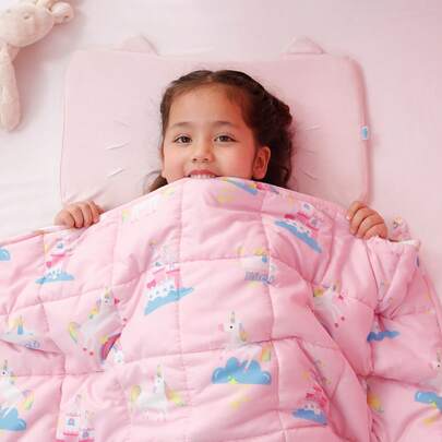 Weighted Blanket For Kids, Weighted Lap Blanket, Breathable Heavy Throw Blankets For Sleeping, Machine Washable, 90x120cm