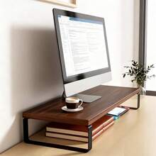 显示器支架，台式电脑办公桌增高架，收纳整理架 - 彩色 - 查看 8