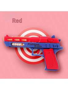 1pc Realistic Electric Sound & Light Gun Toy (Non-Shooting, Batteries Not Included), A Small Vibrating Handgun With Lights And Music, Suitable For Boys And Girls, Promotes Parent-Child Interaction, Can Be Used As A Birthday Or Christmas Gift.