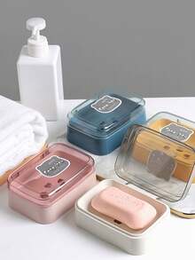 1pc Multifunctional Soap Dish/Storage Box - Multicolor - View 8