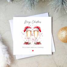 Merry Christmas To A Special Couple Card, Christmas Card For A Special Couple, Christmas Card Couples, Couple Cards - Multicolor - View 4