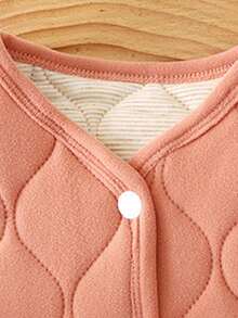 Toddler Girls Jacket Child Cotton Warm Clothes Long Sleeve Fall Winter Coats For Kids Boy Padded Coats Outwear - 珊瑚粉 - 查看 10