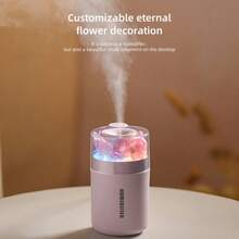 1pc Exquisite Mini Humidifier, Home USB Aroma Diffuser, Room Decor Light And Mood Lamp, Valentine's Day Gift, Suitable For Living Room, Bedroom, Office, Ballroom, And Other Places - Multicolor - View 7