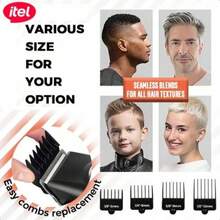 itel IHC-38 Multi-Function Rechargeable Hair Clipper,7000 RPM Powerful Motor,Premium Metal Body Design,Smart Digital Display,Precise Blades For Sharp Cut - Black - View 6