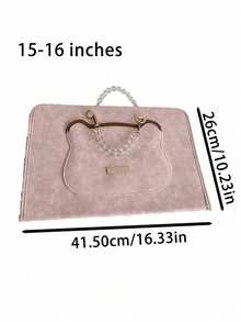 1个便携式高档笔记本电脑保护套，通用型13/14/15/16英寸防刮手提笔记本电脑包，办公学习数码配件，适合职业女性和学生使用