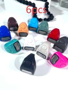 LED Display Screen, Elegant Appearance, Rhinestone Finger Counter, Easy To Wear On Hand, Suitable For Prayer Counting, Exercise Counting, Knitting Counting, Etc. - Multicolor - View 19