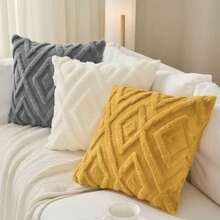 1pc Throw Pillow Covers, Comfortable And Soft, With Geometric Patterns And Bohemian Style Pillowcase Design, Suitable For Bedroom Bedding, Home Decoration, Sofa Decoration, Camping, Outdoor And Other Occasions - Grey - View 5