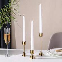 1pc Nordic Style Luxury Candle Holder Home Decor, Vintage Candlelight Dinner Prop, Minimalist Dining Table Decoration, Suitable For Valentine's Day, Wedding, Birthday - Nhiều màu - Xem 5