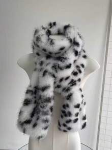 Women's Scarf Fashionable Luxurious Faux Fox Fur Fluffy Scarf, Women's Warm Versatile Thick Fur Neck Warmer, Long Scarf/Simple Neck Wrap, Women's Gift - Multicolor - View 11