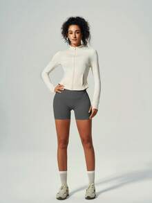 UONNOU 女士运动塑形短裤三件套：蜜桃提臀、收腰、塑形、高弹塑形、无缝针织柔软面料、高腰塑形运动短裤，四季皆宜，春夏款式。