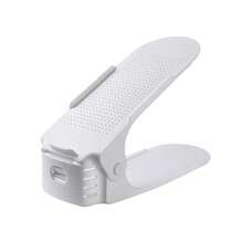 10pcs Adjustable 2-Tier Shoe Rack, Saves 50% Space - Multicolor - View 8