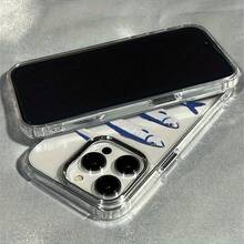 Estuche Antigolpes con Marco Metálico y Diseño de Peces, Compatible para iPhone 11, 12, 13, 14, 11 Pro Max, 12 Pro Max, 13 Pro Max, 14 Pro Max, XR, 15, 15 Pro, 15 Pro Max, 16, 16 Pro, 16 Pro Max,17, 17 Pro, 17 Pro Max - transparente - Ver 3