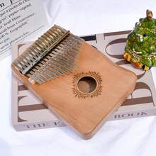 Easy To Learn Kalimba Piano Starter Kit - 17 Key Thumb Piano For All Age, All-In-One Set With Study Guide & Tuning Hammer, Beautiful Sounding Wood Instrument - 10 Different Style - Butterfly Love Flower-b - View 4