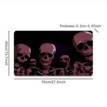 Extra Large Gaming Mouse Pad, Skull Pattern Design, Rubber Base, Rectangular Non-Slip Desk Mat, Precision Edges, Washable, Non-Slip E-Sports Computer Mouse Pad - A - Xem 5