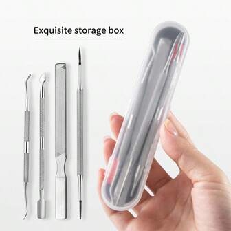 Nail Cuticle Pusher Set Nail Files Multi-Function Nail Care Tools Double Headed Nail Dirt Cleaner Manicure Pedicure Tools