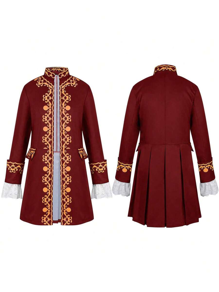 Men Cosplay Clothing - Red - View 1