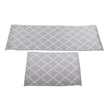2 Piezas De Alfombrilla De Cocina Alfombrilla Para Suelo A Prueba De Polvo Decoración Para El Hogar, Oficina U Hotel - Gris - Ver 3