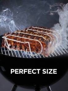 不粘肋排架，便携式烤架，适用于牛排和羊排，户外烧烤工具，餐厅适用 - 彩色 - 查看 9