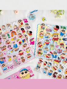 1 pegatina aleatoria. Pegatinas 3D de burbujas de Crayon Shin-Chan. Pegatinas decorativas DIY lindas para cuadernos, organizadores, teléfonos móviles y tazas. Perfectas para la decoración del hogar, la sala de estar, decoraciones de fiesta, regalos de cumpleaños, diversos regalos festivos y moda. - Multicolor - Ver 5