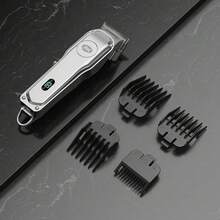 IHC-35 经典三金属理发器，2500mAh 超长续航，配备 LED 显示屏、三个可调节锥形杆和坚固的金属外壳，是理发和造型的理想之选。 - 銀色 - 查看 3