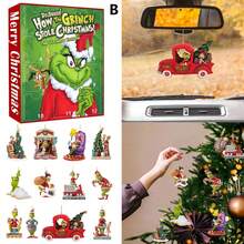 Weihnachtsbaum-Anhänger Mit Weihnachtskalender – Kreativer Weihnachtscountdown (12 Stunden): Überraschungsbox – Grüne Monster-Weihnachtsbaumdekoration - GJ17102-0 - View 4