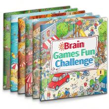 Brain Development Activity Workbook Set | Children's Logic Thinking And IQ Training | Progressive Learning - Brain Game Challenge - View 2