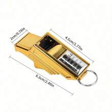 1pc Professional Referee Whistle, Survival Whistle For Sports, Suitable For Football, Basketball, Volleyball, High-Pitch Soundless Whistle