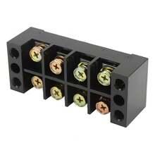 Dioche - Bloque de Tira de Terminales Gran Corriente Cableado Fácil Circuito de Tierra Bloque de Terminales 600V Circuitos Separados 60A (3 posiciones (603 - 4 posiciones (604) - Ver 5