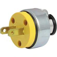 Surtek 136505 Clavija blindada con abrazadera polarizada, color amarillo - 1 - Ver 2