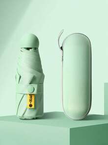 Black Windproof And Waterproof Folding Umbrella, Suitable For Business People's Travel, Sturdy Windproof Travel Umbrella, Aluminum Umbrella Pole, Black, Lightweight, Strong Ultraviolet, Foldable, Compact, Portable, Rainproof, Sunscreen.