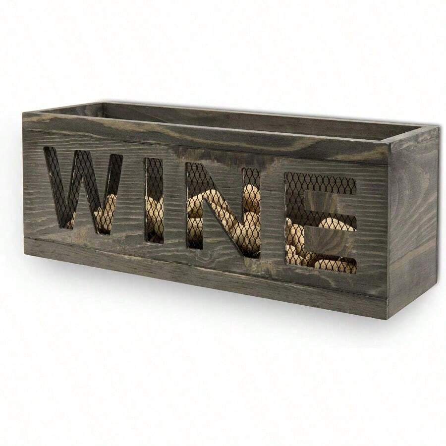 Wine Rack & Wine Glass Rack - gris - Görünüm 1