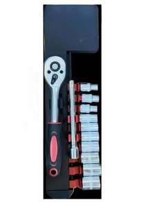 Universal Socket Wrench Set, Versatile Copper Sleeve, With 360-Degree Rotatable Dual-Head Multifunctional Manual Tool, Magnetic Wrench, Suitable For Automotive Repair And Home Use, Random Style - True Color - View 7