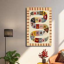 Framed Alphabet Snake Wall Art Print – Colorful ABC Poster. Charming Art For New Year, Thanksgiving, Christmas And Halloween – Perfect Picks For Home Decor, Living Room, Kitchen, Bathroom & Room Decor. - 隨機印刷 - 查看 4