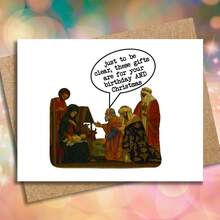 圣诞节和生日贺卡，适合您的生日和圣诞节，有趣的圣诞礼物，十二月生日贺卡，趣味节日贺卡。 - 彩色 - 查看 4