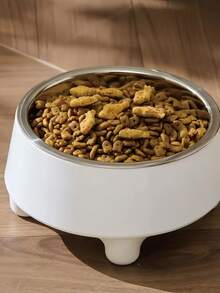 Elevated Dog/Cat Bowl, Stainless Steel Pet Food & Water Bowl, Non-Spill, For Small Dogs, Medium & Large Breeds - 300ml - View 8