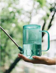 Regadera para Plantas con Boquilla Larga, Regadera para interior, Jarra para Regar Plantas, Pequeñas latas de riego para Plantas de casa, Flores, suculentas. (Hierba verde) - Verde - Ver 7