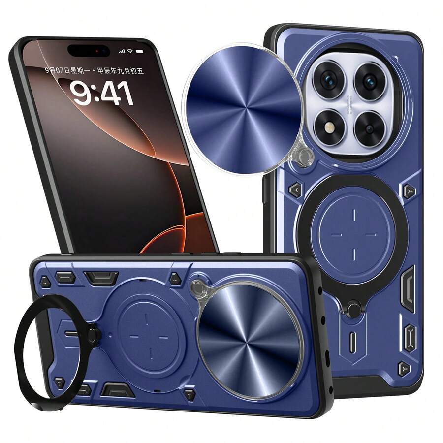 适用于 Redmi Note 14 Pro 5G/兼容 POCO X7 5G 的手机壳，带滑动摄像头和支架