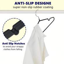 10/20pcs Plastic Coated Metal Non-Slip Clothes Hangers, Suitable For Bathroom, Bedroom, Closet, Wardrobe, Home, Dorm, Bedroom Organizer - Multicolor - View 7