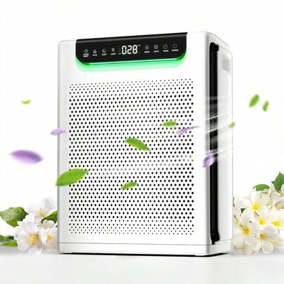 2025 New Air Purifier For Home Large Room 2600 Ft², Washable HEPA Filter, Smart Auto Mode With PM2.5 Display, 22dB Quiet, Air Cleaner For Pets Hair, Smoke, Odors