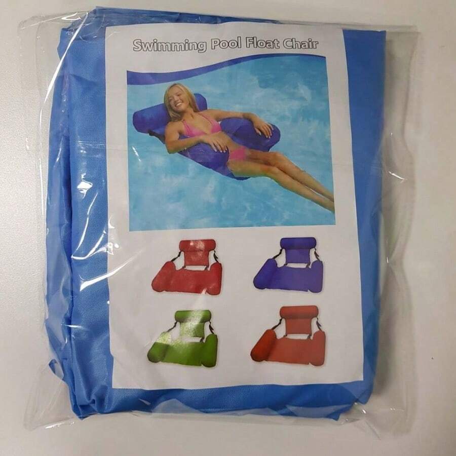 Leisure Inflatable Floating Float With Net, New Maple Leaf Water Bed, Multi-Purpose Foldable Backrest, Lounge Chair, Hammock, Inflatable - Multicolor - View 1