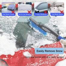 New Year Winter Car Snow Brush And Ice Scraper, Multifunctional ABS Windshield Snow Shovel, Detachable Deicing Tool For Vehicle And Home Window Cleaning